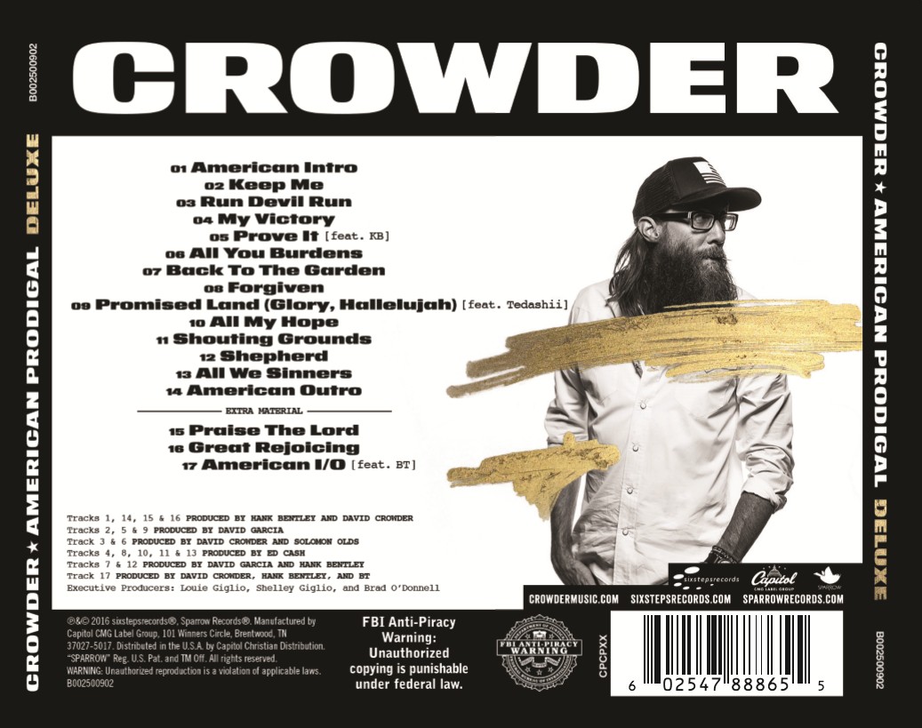 Crowder - American Prodigal [Deluxe Edition] (CD)